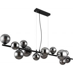 Globo Lighting Riha lampa wisząca x3,5 W czarna-przydymiona 56133-13H