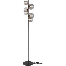 Globo Lighting Riha lampa stojąca 6x3,5W czarny mat/szkło przydymione 56133-6S
