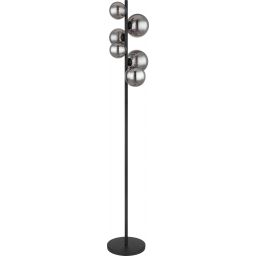 Globo Lighting Riha lampa stojąca 6x3,5W czarny mat/szkło przydymione 56133-6S