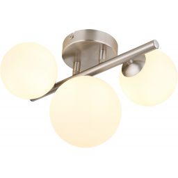 Globo Lighting Riha kinkiet 3x3,5 W biały-nikiel 56140-3W
