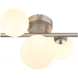 Globo Lighting Riha kinkiet 3x3,5 W biały-nikiel 56140-3W