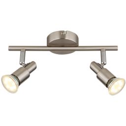 Globo Lighting Kinley kinkiet 2x3 W nikiel 57385-2
