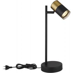 Globo Lighting Brisbon lampa biurkowa 1x5 W czarna-miedź 57850T