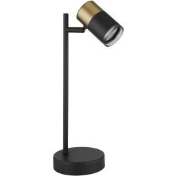 Globo Lighting Brisbon lampa biurkowa 1x5 W czarna-miedź 57850T