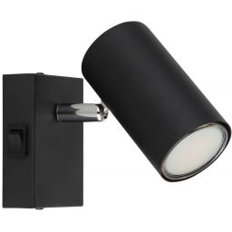 Globo Lighting Robby kinkiet 1x25W czarny mat/chrom 57911-1B