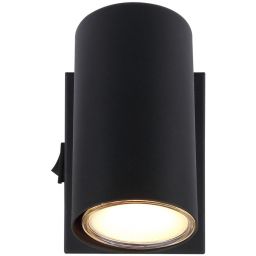 Globo Lighting Robby kinkiet 1x25W czarny mat/chrom 57911-1B