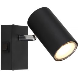 Globo Lighting Robby kinkiet 1x25W czarny mat/chrom 57911-1B