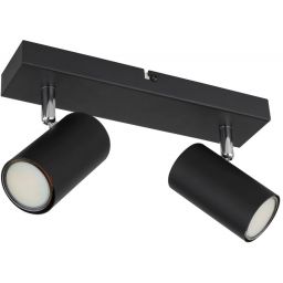 Globo Lighting Robby lampa podsufitowa 2x35 W czarna-chrom 57911-2B