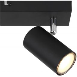 Globo Lighting Robby lampa podsufitowa 2x35 W czarna-chrom 57911-2B