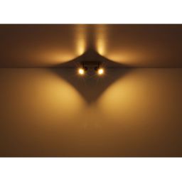 Globo Lighting Robby lampa podsufitowa 2x35 W czarna-chrom 57911-2B