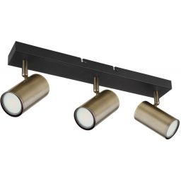 Globo Lighting Robby lampa podsufitowa 3x35W czarny mat/mosiądz 57911-3M