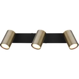 Globo Lighting Robby lampa podsufitowa 3x35W czarny mat/mosiądz 57911-3M