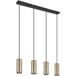 Globo Lighting Robby lampa wisząca 4x35W czarny mat/mosiądz 57911-4HM