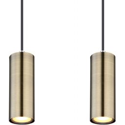 Globo Lighting Robby lampa wisząca 4x35W czarny mat/mosiądz 57911-4HM