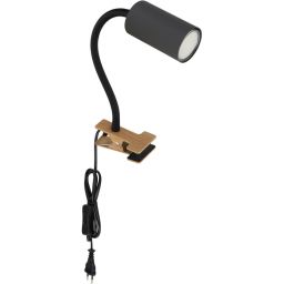 Globo Lighting Robby lampa biurkowa 1x25W grafit/drewno 57911KG