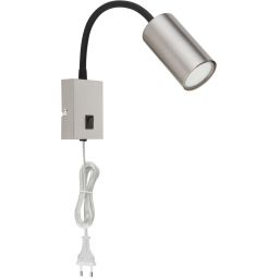 Globo Lighting Robby kinkiet 1x25W czarny/nikiel 57911W