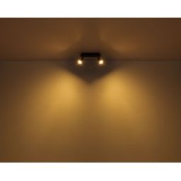 Globo Lighting Drew kinkiet 2x35W czarny mat/drewno 57998-2W