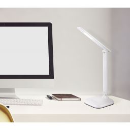 Globo Lighting Davos lampa biurkowa 1x7 W biała 58209W