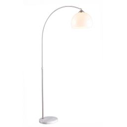 Globo Lighting Newcastle lampa stojąca 1x40W biała/satyna/marmur 58227