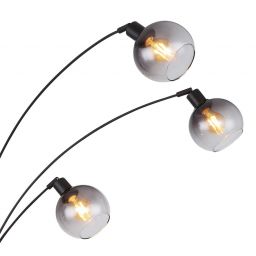 Globo Lighting Seymour lampa stojąca 5x40W czarny mat/przydymiony 58228NBS