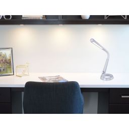 Globo Lighting Mitti lampka RGB 1x8 W biała-srebrna 58376S