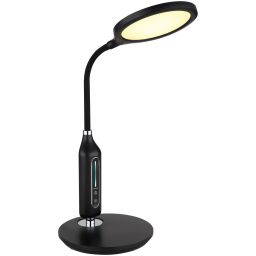 Globo Lighting Fruggy lampa biurkowa 1x9 W czarna-chrom 58435B