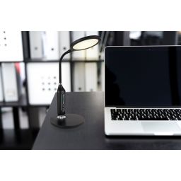 Globo Lighting Fruggy lampa biurkowa 1x9 W czarna-chrom 58435B