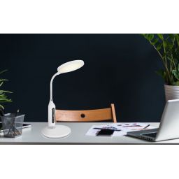 Globo Lighting Fruggy lampa biurkowa 1x9 W biała-chrom 58435W