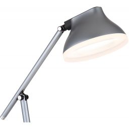Globo Lighting Halvar lampa biurkowa 1x8 W biała-szara 58437G