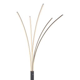 Globo Lighting Bizzy lampa stojąca 1x35W LED czarny mat/biały 59229B