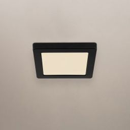 Globo Lighting Lasse plafon 1x12W LED czarny/biały opalizowany 12380-12B