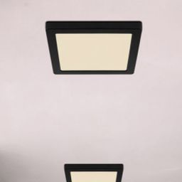 Globo Lighting Lasse plafon 1x18W LED czarny/biały opalizowany 12380-18B