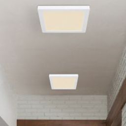Globo Lighting Lasse plafon 1x18W LED biały/biały opalizowany 12380-18W