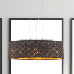 Globo Lighting Clarke lampa wisząca 3x60W czarna/złota 15229H2