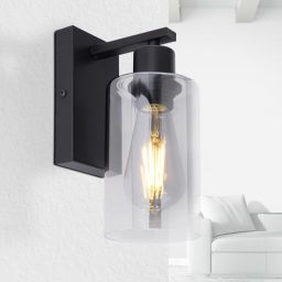 Globo Lighting Hadera kinkiet 1x60W czarny mat/przydymiony 15465W