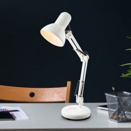 Globo Lighting Famous lampa biurkowa 1x40W biała 24881