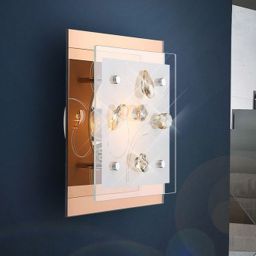 Globo Lighting Ayana lampa podsufitowa 1x40W złoty/szkło opalizowane 40412