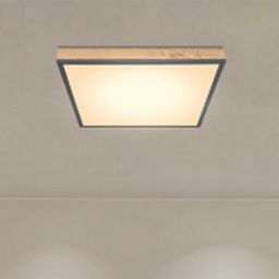 Globo Lighting Doro plafon 1x24W LED biały/grafit/drewno 416080WD2