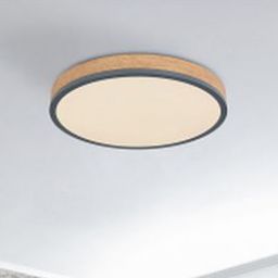 Globo Lighting Doro plafon 1x24W LED biały/grafit/drewno 416080WD2R