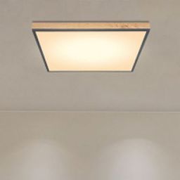 Globo Lighting Doro plafon 1x36W LED biały/grafit/drewno 416080WD3