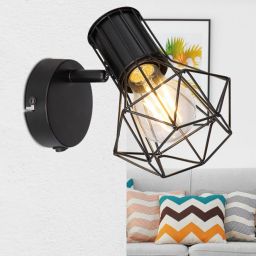 Globo Lighting Priska kinkiet 1x40W czarny 54017-1