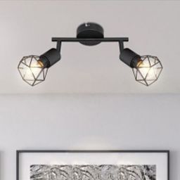 Globo Lighting Xara I lampa podsufitowa 2x40W czarny 54802S-2