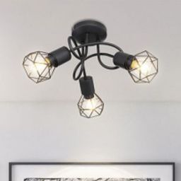Globo Lighting Xara I lampa podsufitowa 3x40W czarna 54802S-3D