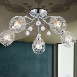 Globo Lighting Kordula lampa wisząca 5x40 W chrom 56689-5