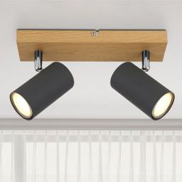 Globo Lighting Robby lampa podsufitowa 2x35 W drewno-grafitowa 57911-2G