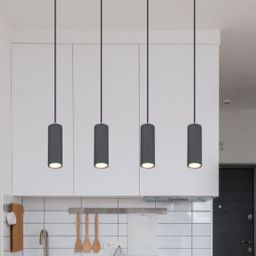 Globo Lighting Robby lampa wisząca 4x35W grafit/drewno 57911-4HG