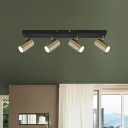 Globo Lighting Robby lampa podsufitowa 4x35W czarny mat/mosiądz 57911-4M