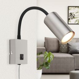 Globo Lighting Robby kinkiet 1x25W czarny/nikiel 57911W