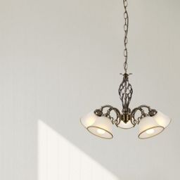 Globo Lighting Odin lampa wisząca 5x60W stare złoto/satyna 60208-5