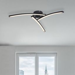 Globo Lighting Tansy I lampa podsufitowa 1x18W LED czarny mat/opal 67129-18